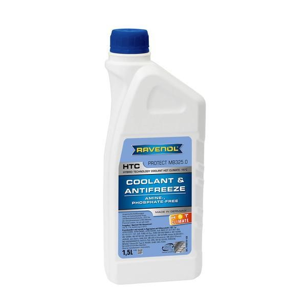 Ravenol 1410119-150-01-999 Antifreeze RAVENOL HTC HOT CLIMATE -15°C PROTECT MB325.0 blue, 1,5L 141011915001999: Buy near me at 2407.PL in Poland at an Affordable price!