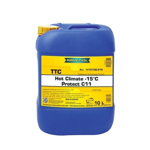 Ravenol 1410110-010-01-999 Antifreeze RAVENOL OTC CONCENTRATE PROTECT C12+ -80°C red, concentrate, 10L 141011001001999: Buy near me in Poland at 2407.PL - Good price!