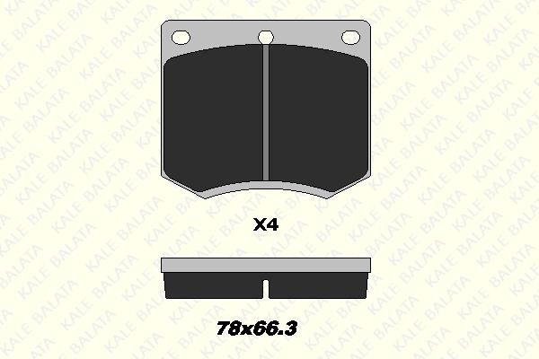Kale Balata 20491 151 04 Front disc brake pads, set 2049115104: Buy near me in Poland at 2407.PL - Good price!