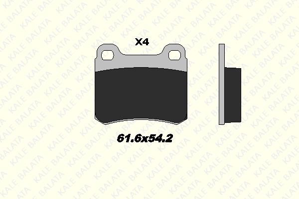 Kale Balata 20687 155 04 Гальмівні колодки задні, комплект 2068715504: Приваблива ціна - Купити у Польщі на 2407.PL!