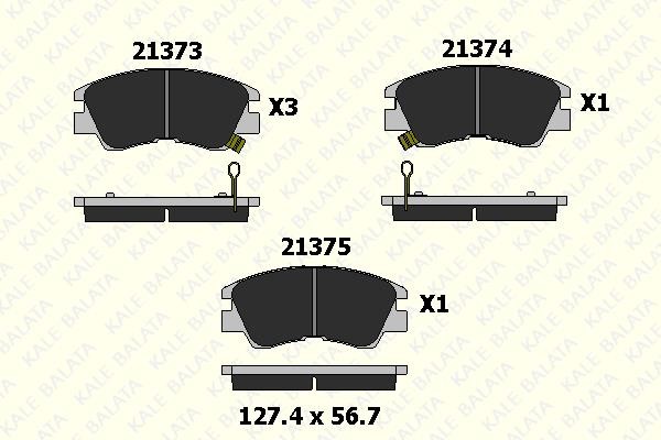 Kale Balata 21373 165 05 Scheibenbremsbeläge vorne eingestellt 2137316505: Kaufen Sie zu einem guten Preis in Polen bei 2407.PL!