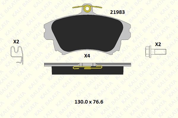 Kale Balata 21983 173 14 Scheibenbremsbeläge vorne eingestellt 2198317314: Kaufen Sie zu einem guten Preis in Polen bei 2407.PL!