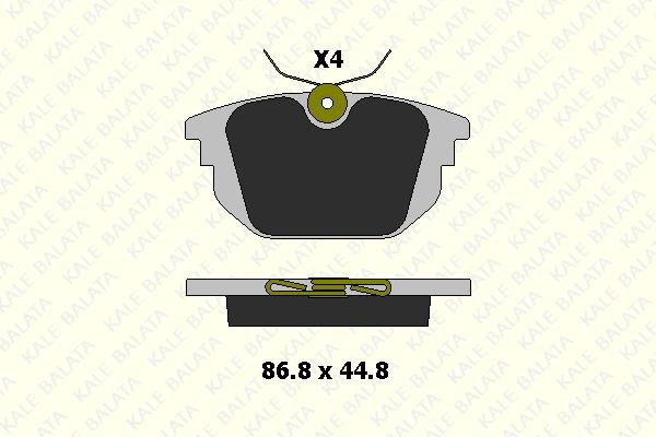 Kale Balata 23177 144 24 Klocki hamulcowe tylne, komplet 2317714424: Dobra cena w Polsce na 2407.PL - Kup Teraz!