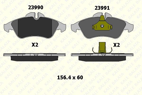 Kale Balata 23990 207 05 Brake Pad Set, disc brake 2399020705: Buy near me in Poland at 2407.PL - Good price!