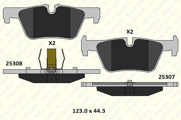 Kale Balata 25307 172 05 Scheibenbremsbeläge hinten eingestellt 2530717205: Kaufen Sie zu einem guten Preis in Polen bei 2407.PL!