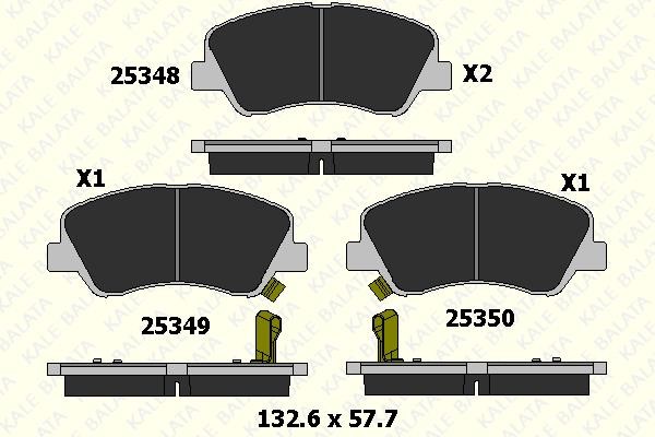 Kale Balata 25348 175 05 Front disc brake pads, set 2534817505: Buy near me in Poland at 2407.PL - Good price!