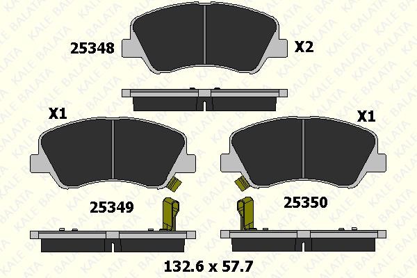 Kale Balata 25348 175 05 Scheibenbremsbeläge vorne eingestellt 2534817505: Kaufen Sie zu einem guten Preis in Polen bei 2407.PL!