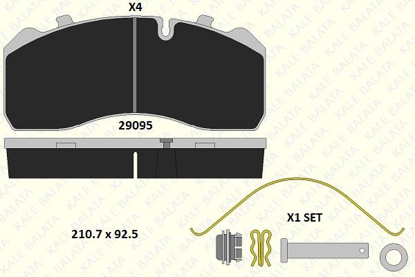 Kale Balata 29096 300 14 Scheibenbremsbeläge hinten eingestellt 2909630014: Kaufen Sie zu einem guten Preis in Polen bei 2407.PL!