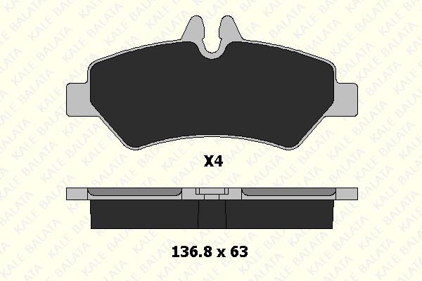 Kale Balata 29190 190 14 Тормозные колодки дисковые задние, комплект 2919019014: Отличная цена - Купить в Польше на 2407.PL!