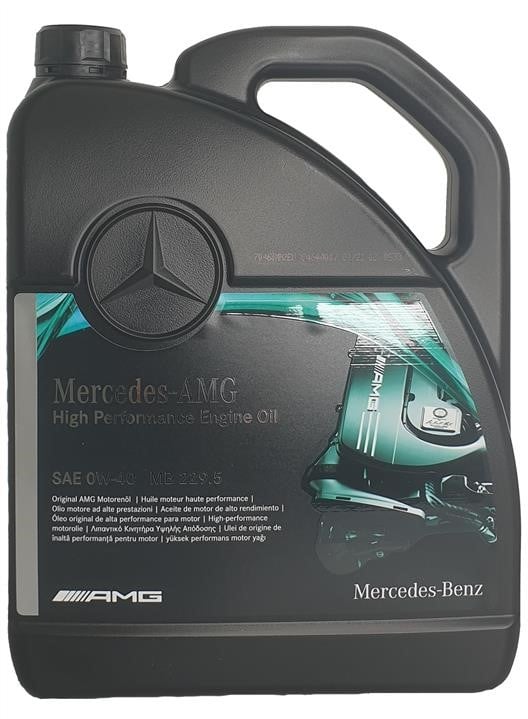 Mercedes A 000 989 93 02 13AIBE Моторное масло Mercedes MB 229.5 0W-40, 5л A000989930213AIBE: Отличная цена - Купить в Польше на 2407.PL!
