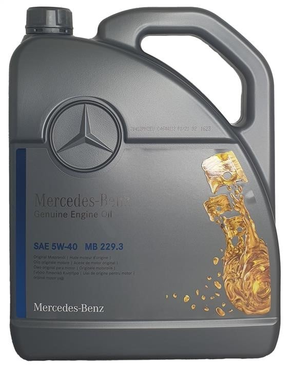 Mercedes A 000 989 91 02 13 AHFE Engine oil Mercedes Genuine Engine Oil 5W-40, 5L A000989910213AHFE: Buy near me in Poland at 2407.PL - Good price!