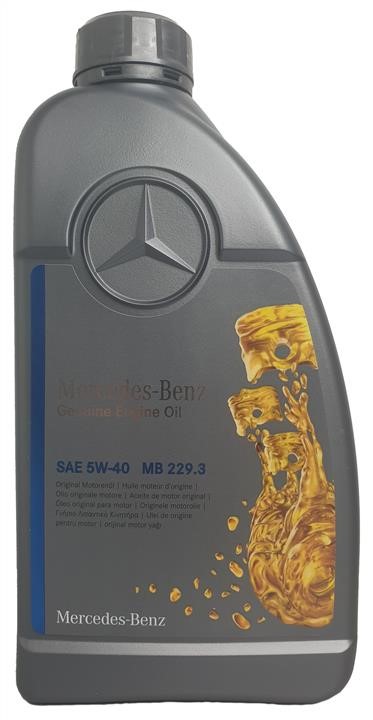 Mercedes A 000 989 85 06 11 AAEE Моторное масло Mercedes Genuine Engine Oil 5W-40, 1л A000989850611AAEE: Отличная цена - Купить в Польше на 2407.PL!