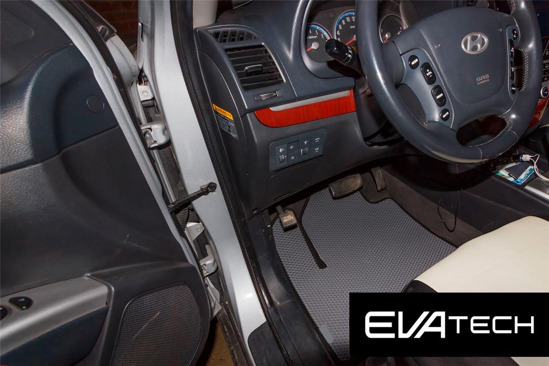 EVAtech EHDI10115CGB Floor mats EVAtech for Hyundai Santa-Fe II before restyling (06-10), 7 places, gray EHDI10115CGB: Buy near me in Poland at 2407.PL - Good price!