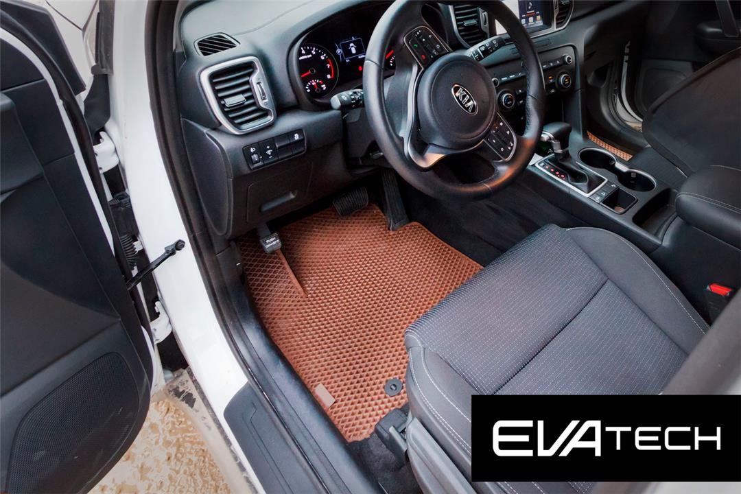 EVAtech EKIA10159CBB Floor mats EVAtech for Kia Sportage, 4 generation, QL, (2016-), brown EKIA10159CBB: Buy near me at 2407.PL in Poland at an Affordable price!