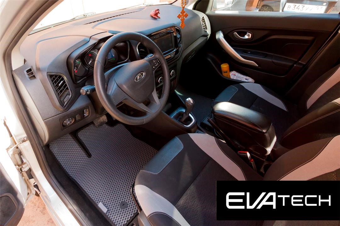 EVAtech ELAD10175CGB Килимки в салон EVAtech для Lada Х-рей, 1 покоління, (2015-), сірі ELAD10175CGB: Приваблива ціна - Купити у Польщі на 2407.PL!