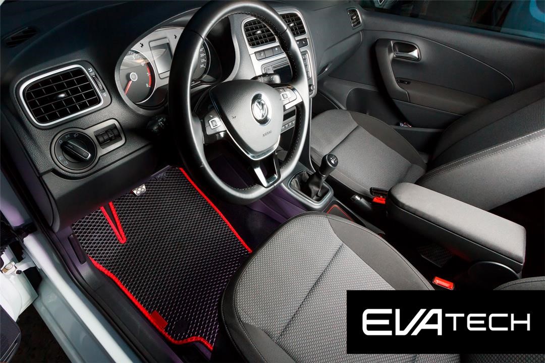 EVAtech EVLW10360CBR Килимки в салон EVAtech для Volkswagen Polo Sedan (2017-), чорні EVLW10360CBR: Приваблива ціна - Купити у Польщі на 2407.PL!