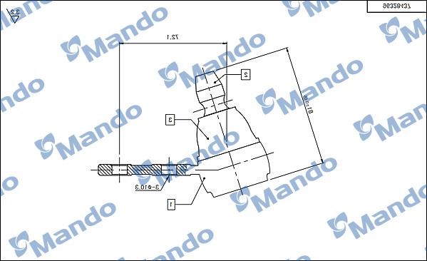 Mando DSA020164 Ball joint DSA020164: Buy near me in Poland at 2407.PL - Good price!