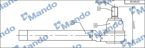 Mando DSA020622 Spurstangenkopf rechts DSA020622: Kaufen Sie zu einem guten Preis in Polen bei 2407.PL!