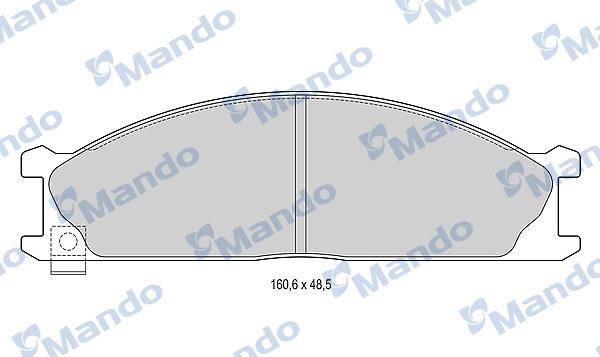 Mando MBF015008 Тормозные колодки дисковые передние, комплект MBF015008: Отличная цена - Купить в Польше на 2407.PL!