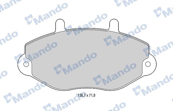 Mando MBF015010 Front disc brake pads, set MBF015010: Buy near me in Poland at 2407.PL - Good price!