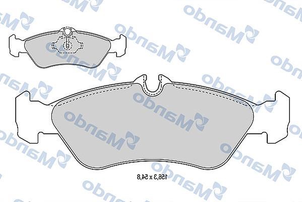 Mando MBF015013 Klocki hamulcowe przód, komplet MBF015013: Dobra cena w Polsce na 2407.PL - Kup Teraz!