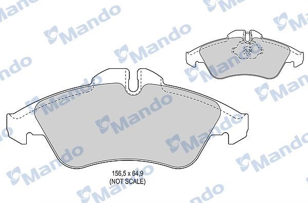 Mando MBF015014 Scheibenbremsbeläge vorne eingestellt MBF015014: Kaufen Sie zu einem guten Preis in Polen bei 2407.PL!