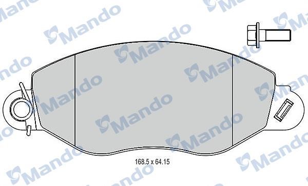 Mando MBF015026 Гальмівні колодки передні, комплект MBF015026: Приваблива ціна - Купити у Польщі на 2407.PL!