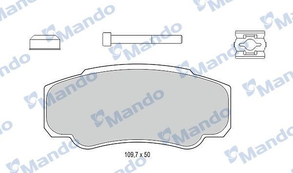 Mando MBF015030 Klocki hamulcowe tylne, komplet MBF015030: Dobra cena w Polsce na 2407.PL - Kup Teraz!