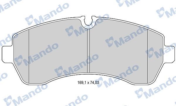 Mando MBF015031 Front disc brake pads, set MBF015031: Buy near me in Poland at 2407.PL - Good price!