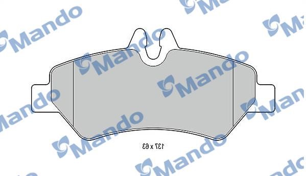 Mando MBF015032 Klocki hamulcowe tylne, komplet MBF015032: Dobra cena w Polsce na 2407.PL - Kup Teraz!
