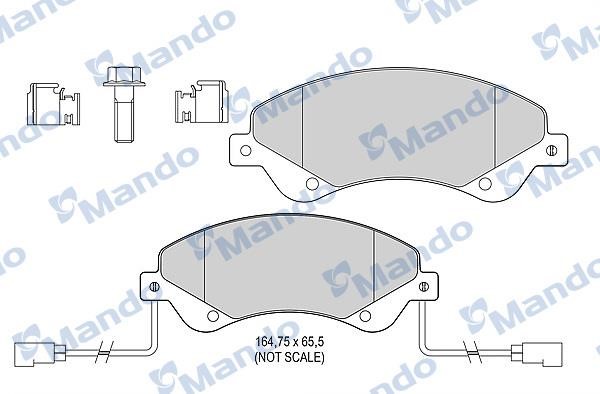 Mando MBF015033 Front disc brake pads, set MBF015033: Buy near me in Poland at 2407.PL - Good price!