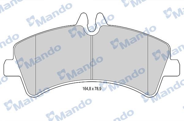 Mando MBF015040 Rear disc brake pads, set MBF015040: Buy near me in Poland at 2407.PL - Good price!
