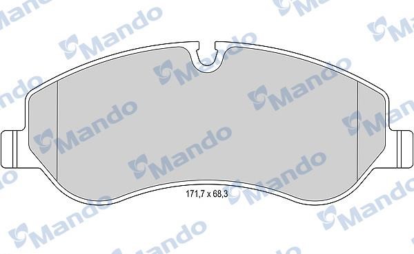 Mando MBF015046 Front disc brake pads, set MBF015046: Buy near me in Poland at 2407.PL - Good price!