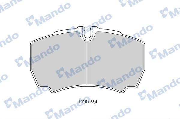 Mando MBF015050 Front disc brake pads, set MBF015050: Buy near me in Poland at 2407.PL - Good price!