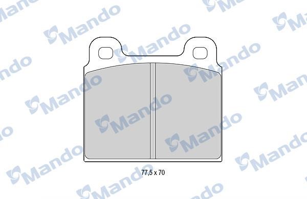 Mando MBF015052 Front disc brake pads, set MBF015052: Buy near me in Poland at 2407.PL - Good price!