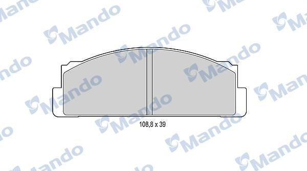 Mando MBF015053 Тормозные колодки дисковые передние, комплект MBF015053: Отличная цена - Купить в Польше на 2407.PL!