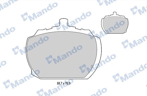 Mando MBF015054 Front disc brake pads, set MBF015054: Buy near me in Poland at 2407.PL - Good price!