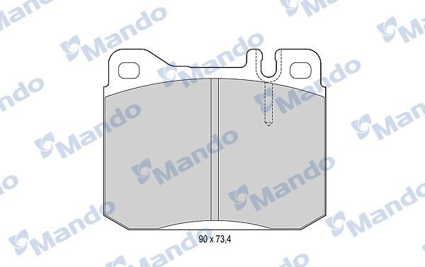 Mando MBF015056 Front disc brake pads, set MBF015056: Buy near me in Poland at 2407.PL - Good price!