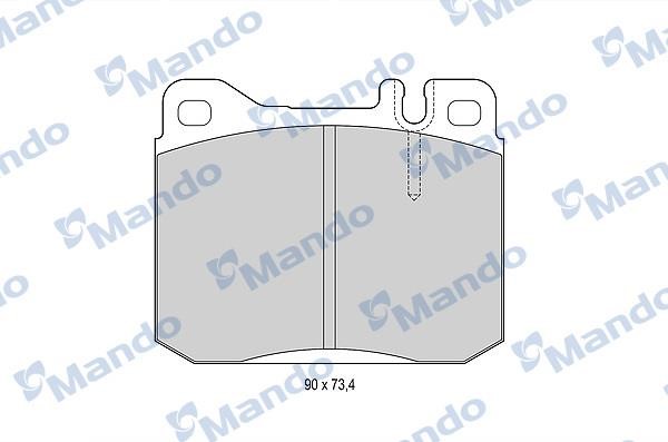 Mando MBF015058 Front disc brake pads, set MBF015058: Buy near me in Poland at 2407.PL - Good price!