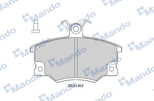 Mando MBF015064 Front disc brake pads, set MBF015064: Buy near me in Poland at 2407.PL - Good price!
