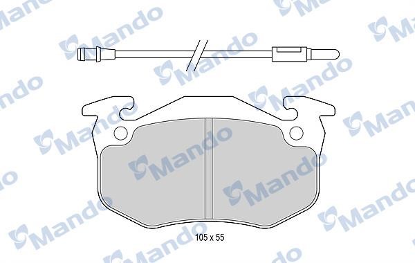 Mando MBF015065 Front disc brake pads, set MBF015065: Buy near me in Poland at 2407.PL - Good price!