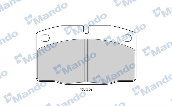 Mando MBF015067 Тормозные колодки дисковые передние, комплект MBF015067: Отличная цена - Купить в Польше на 2407.PL!
