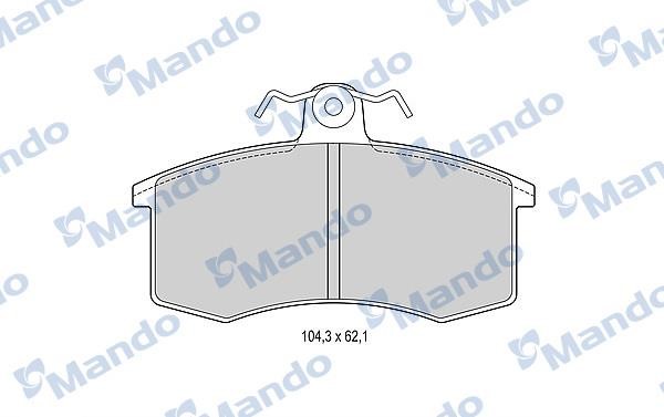 Mando MBF015075 Front disc brake pads, set MBF015075: Buy near me in Poland at 2407.PL - Good price!