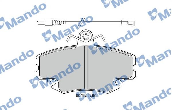 Mando MBF015076 Front disc brake pads, set MBF015076: Buy near me in Poland at 2407.PL - Good price!