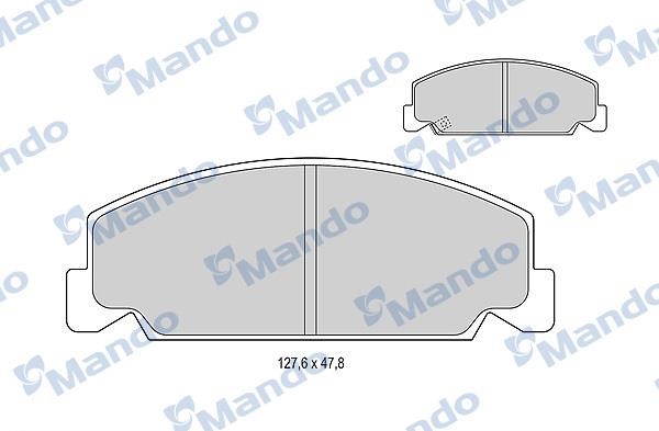 Mando MBF015077 Scheibenbremsbeläge vorne eingestellt MBF015077: Kaufen Sie zu einem guten Preis in Polen bei 2407.PL!