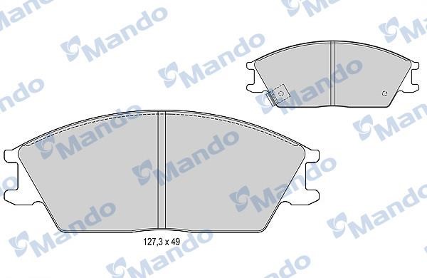 Mando MBF015078 Front disc brake pads, set MBF015078: Buy near me in Poland at 2407.PL - Good price!