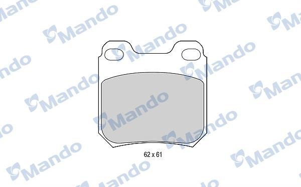 Mando MBF015081 Тормозные колодки дисковые передние, комплект MBF015081: Отличная цена - Купить в Польше на 2407.PL!