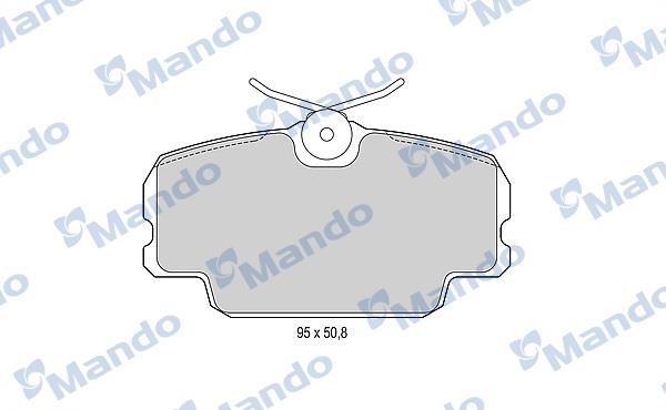 Mando MBF015084 Klocki hamulcowe przód, komplet MBF015084: Dobra cena w Polsce na 2407.PL - Kup Teraz!