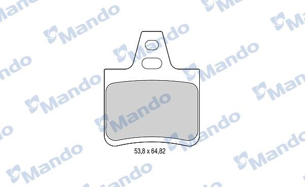 Mando MBF015090 Тормозные колодки дисковые задние, комплект MBF015090: Отличная цена - Купить в Польше на 2407.PL!