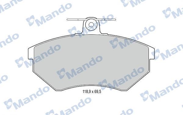Mando MBF015109 Гальмівні колодки передні, комплект MBF015109: Приваблива ціна - Купити у Польщі на 2407.PL!